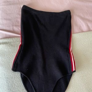 Black retro body suit